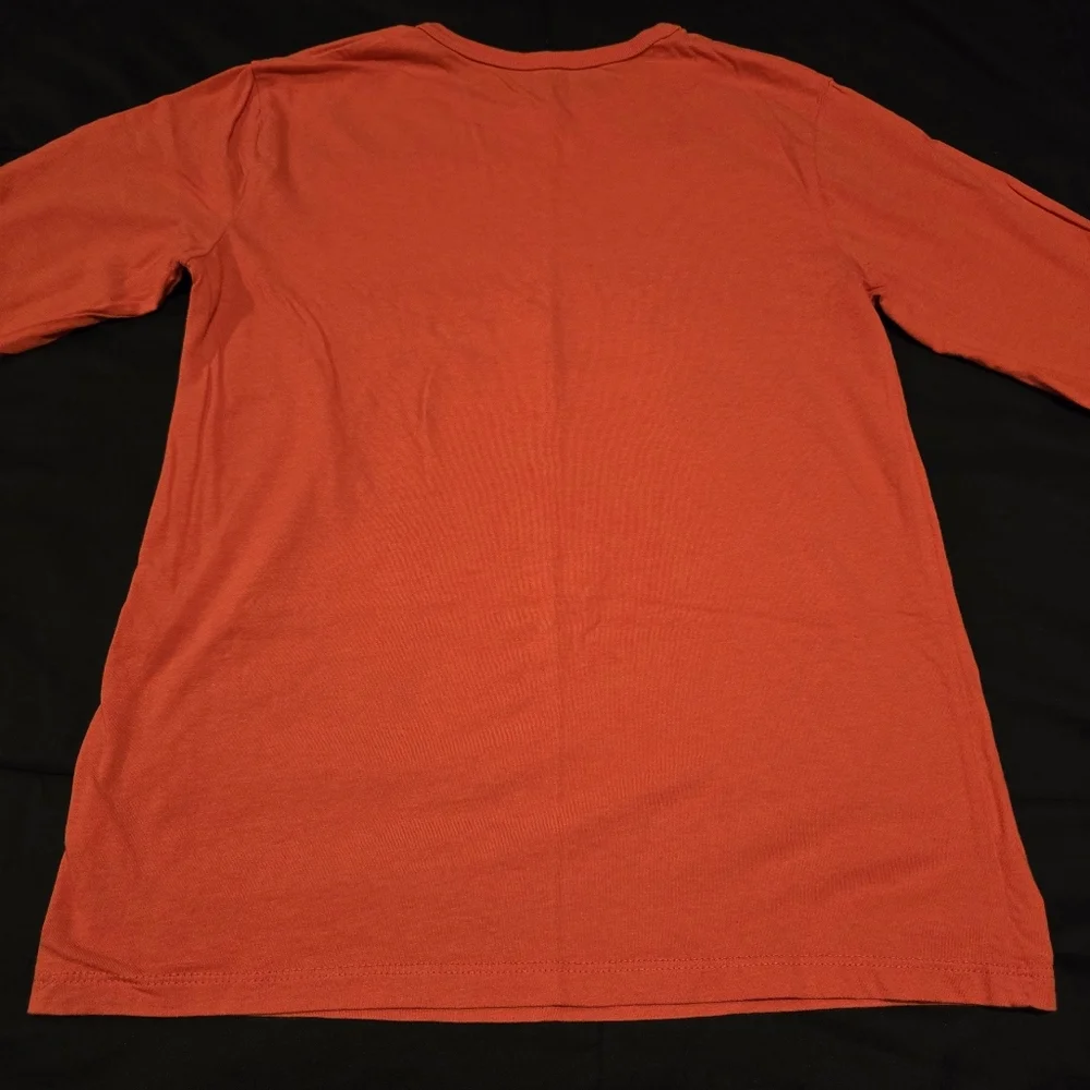 The Childrens Place Boys Pizza Graphic‎ Long Sleeve Shirt Orange Size Large